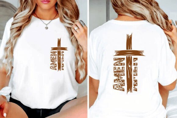 Amen Retro Christian SVG PNG: Graphics for T-Shirt Designs