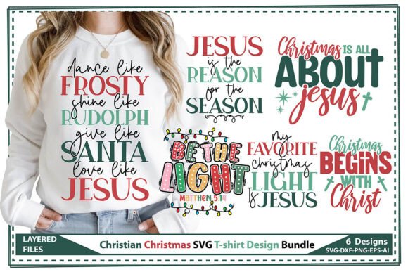 Christian Christmas Graphics for T-Shirt Designs
