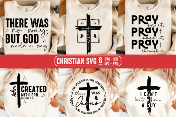 Christian SVG Bundle: Faith Graphics for T-Shirt Designs