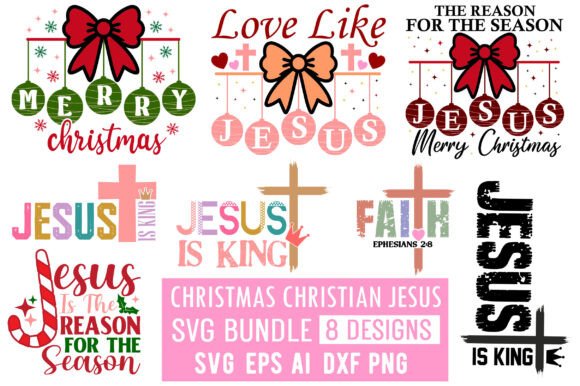 Christmas Christian SVG Bundle: Graphics for T-Shirt Designs