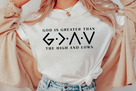 God is Greater Than Svg: Graphics for T-Shirt Designs