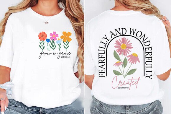 Grow in Grace SVG: Graphics for T-Shirt Designs
