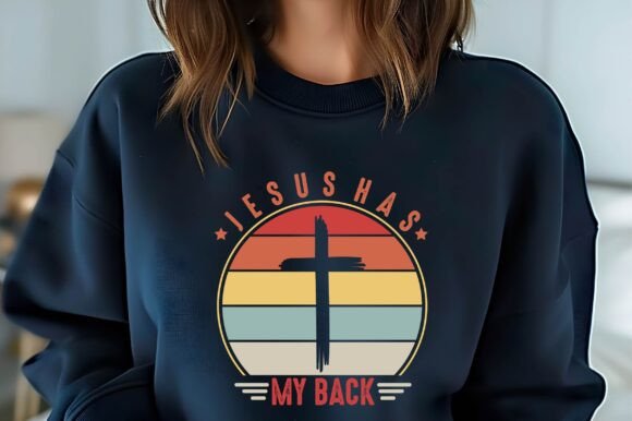 Jesus Has My Back: Retro Graphics for T-Shirt Designs