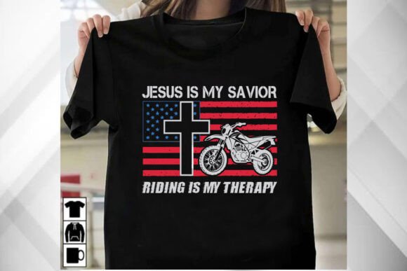 Jesus is My Savior Riding Graphics & T-Shirt Designs