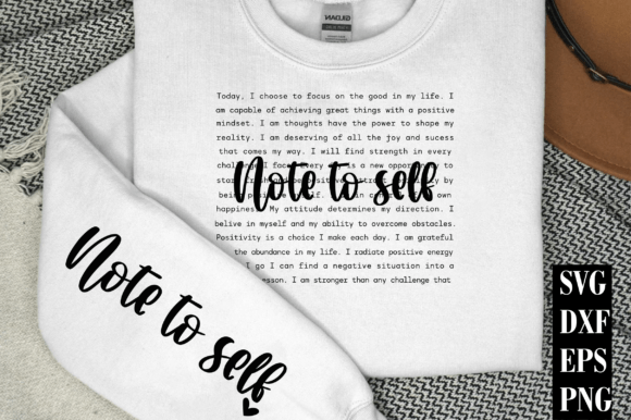 Note to Self: Graphics for T-Shirt Designs