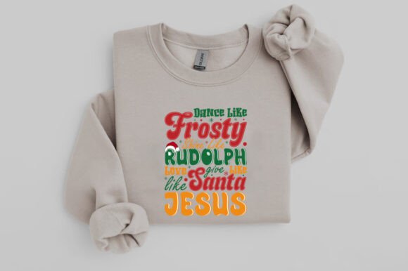 Santa Love Like Jesus Graphics for T-Shirt Designs