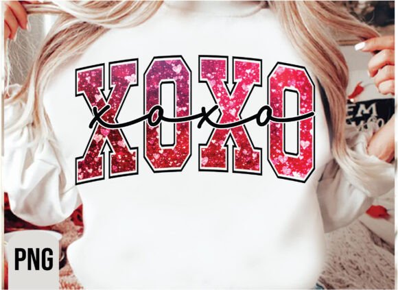 Sequin XOXO Png, Christian Valentine Graphics & T-Shirt Designs
