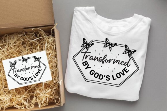 Transformed by God’s Love: SVG Graphics for T-Shirt Designs